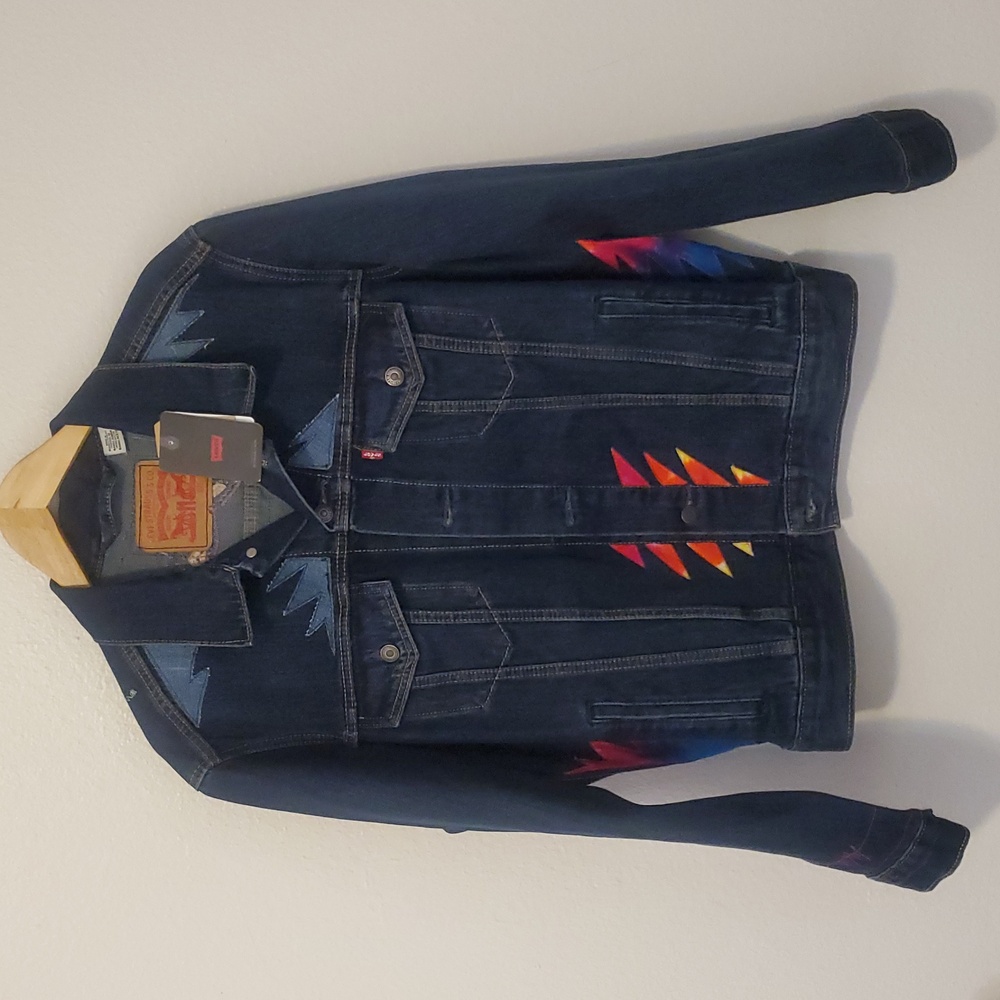 Levi's Grateful Dead Type 3 Trucker Jacket + Liquid Blue Steal Your Space Patch - Picture 5 of 17